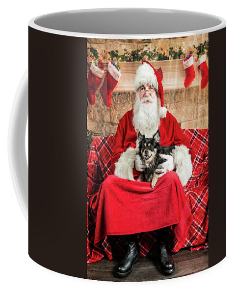 Newt Coffee Mug featuring the photograph Newt With Santa 2 by Christopher Holmes
