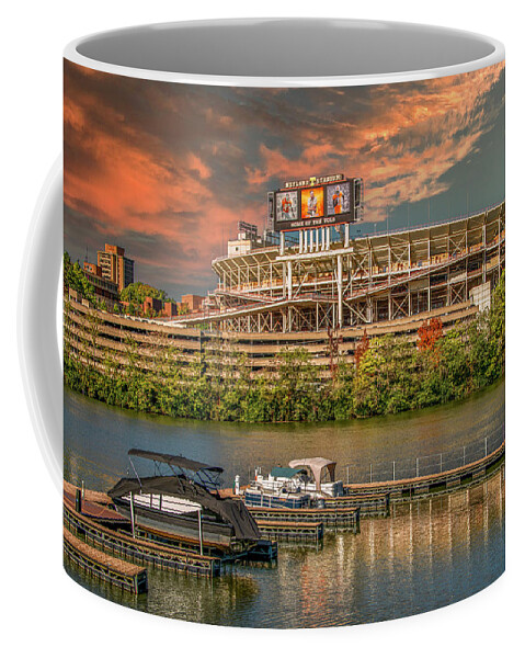 University Of Tennessee Coffee Mug featuring the photograph Neyland Stadium, Home of the Tennessee Vols by Marcy Wielfaert