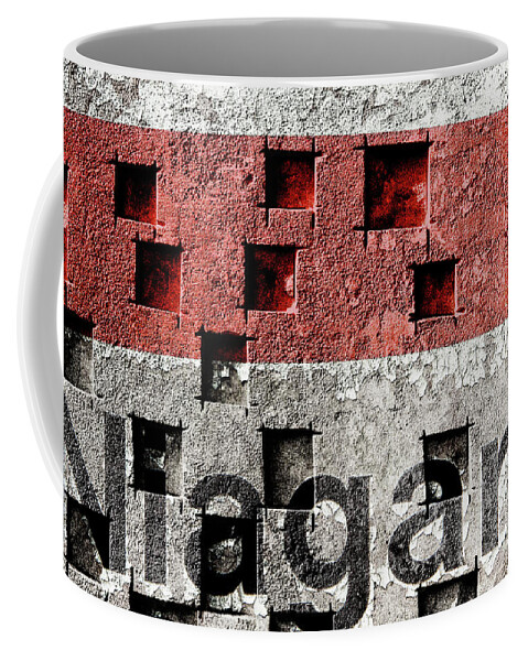 Abstracts Coffee Mug featuring the photograph Niagara Against the Wall by Marilyn Cornwell