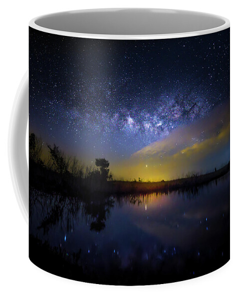 Milky Way Coffee Mug featuring the photograph Night at Crocodile Creek 2 by Mark Andrew Thomas