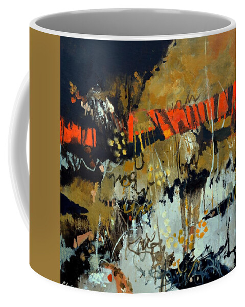 Abstract Coffee Mug featuring the painting Night aubade by Pol Ledent