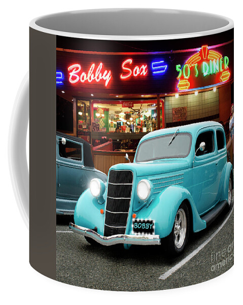 Custom Car Coffee Mug featuring the photograph The Night Shift by Bob Christopher