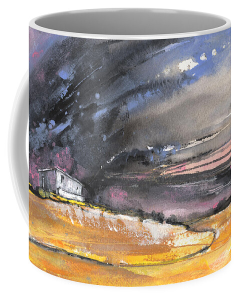 Landscape Coffee Mug featuring the painting Nightfall 33 by Miki De Goodaboom