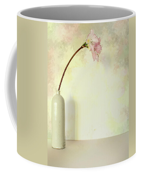 Flower Coffee Mug featuring the photograph Pink Easter Lily by Elaine Teague