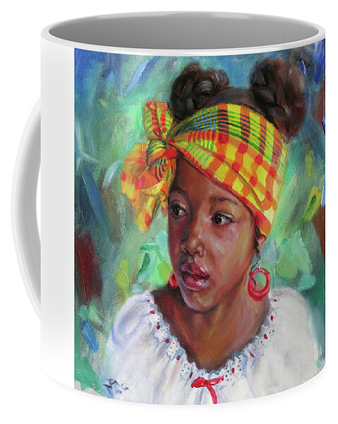 Caribbean Coffee Mug featuring the painting Nisi by Jonathan Gladding