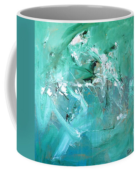  Coffee Mug featuring the painting No Mind #3 by Dick Richards
