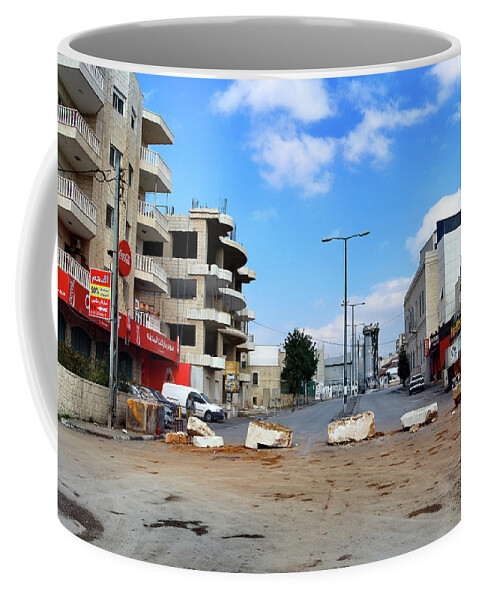 Street Coffee Mug featuring the photograph No Roaming in Bethlehem by Munir Alawi