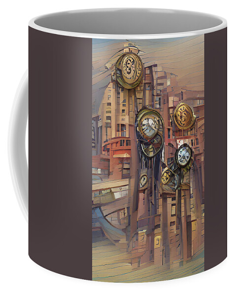 Richard Reeve Coffee Mug featuring the digital art No Time Left by Richard Reeve