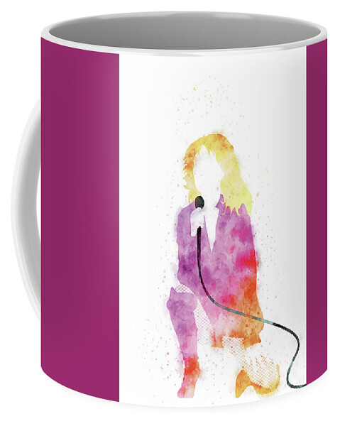 Call Coffee Mug featuring the digital art No030 MY Blondie Watercolor Music poster by Chungkong Art