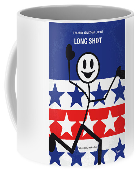 Long Shot Coffee Mug featuring the digital art No1153 My Long Shot minimal movie poster by Chungkong Art