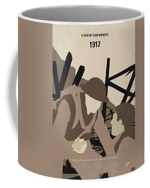 1917 Coffee Mug featuring the digital art No1156 My 1917 minimal movie poster by Chungkong Art