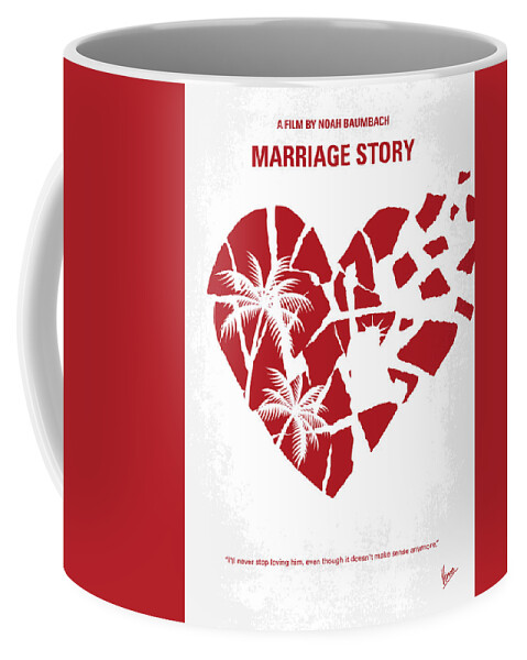 Marriage Coffee Mug featuring the digital art No1159 My Marriage Story minimal movie poster by Chungkong Art