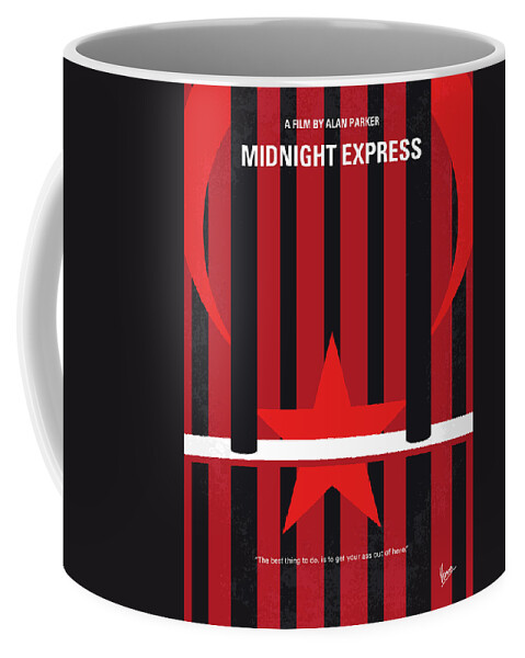 Midnight Express Coffee Mug featuring the digital art No1181 My Midnight Express minimal movie poster by Chungkong Art