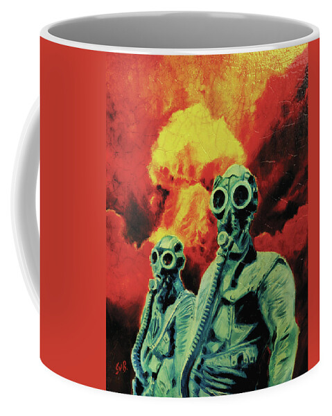 Soldiers Coffee Mug featuring the painting Nocturne VII by Sv Bell