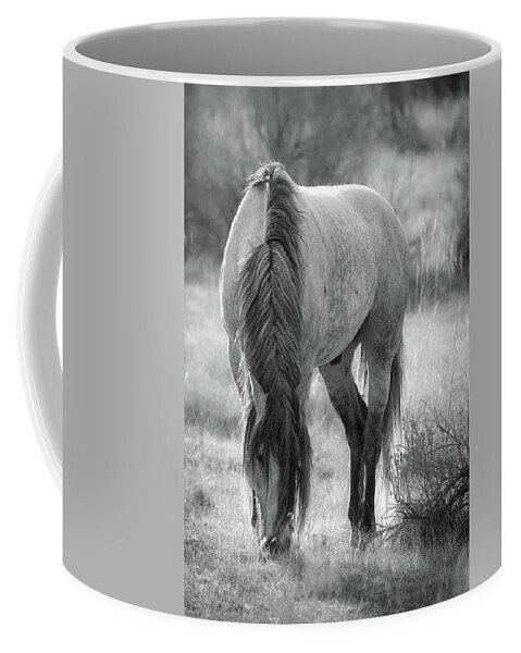 North Dakota Wild Horse Coffee Mug featuring the photograph North Dakota Wild Horse by Dan Sproul
