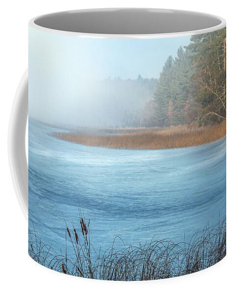 Lake Coffee Mug featuring the photograph North Lake Morning Fog by Trey Foerster