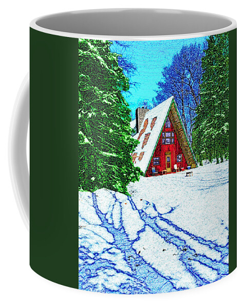 Wisconsin Coffee Mug featuring the digital art Northern Wisconsin Landscape by Rod Whyte