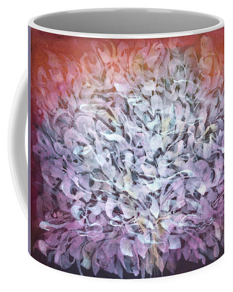 Watercolour Coffee Mug featuring the painting Nothing to Say by Petra Rau
