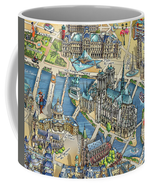Notre-dame Coffee Mug featuring the photograph Notre-Dame de Paris by Maria Rabinky