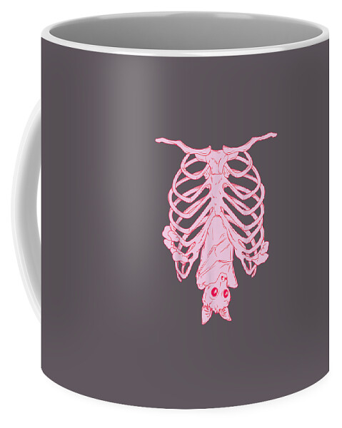 Nu Goth Witchy Pastel Goth Aesthetic Creepy Cute Bat Coffee Mug by