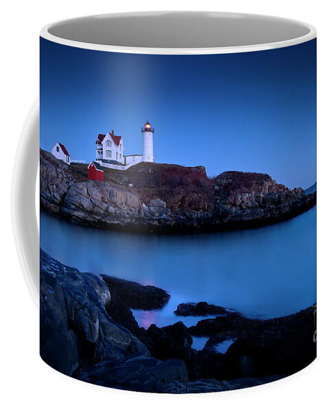 Nubble Coffee Mug featuring the photograph Nubble Lighthouse Maine by Brian Jannsen