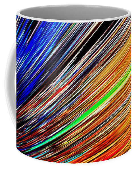 Nuclear Coffee Mug featuring the digital art Nuclear Rainbow by Scott S Baker