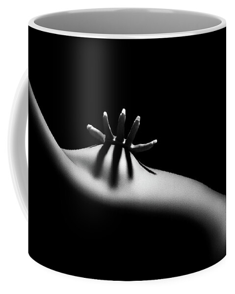 Woman Coffee Mug featuring the photograph Nude woman bodyscape 11 by Johan Swanepoel