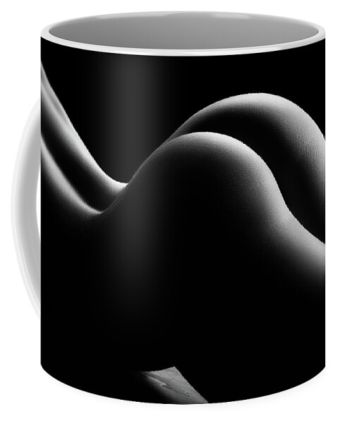 Woman Coffee Mug featuring the photograph Nude woman bodyscape 68 by Johan Swanepoel