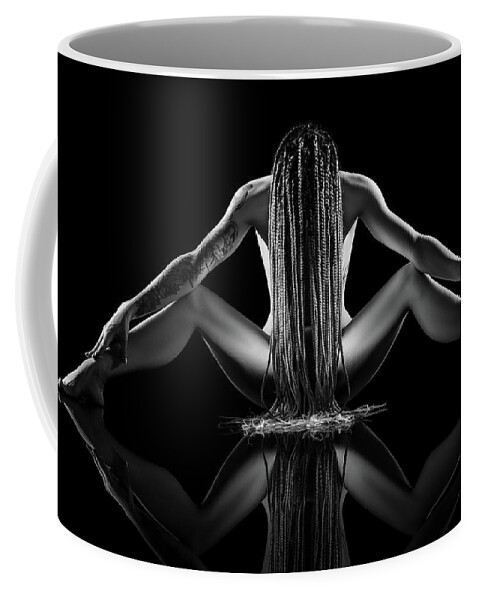 Woman Coffee Mug featuring the photograph Nude woman bodyscape 74 by Johan Swanepoel