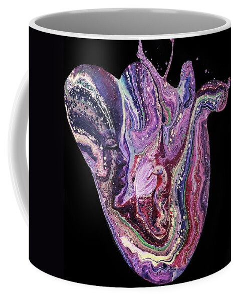 Nuit Coffee Mug featuring the painting Nuit in Repose by Sylvia Brallier