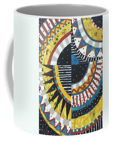 Pattern Coffee Mug featuring the painting Number 20 by Cyndie Katz
