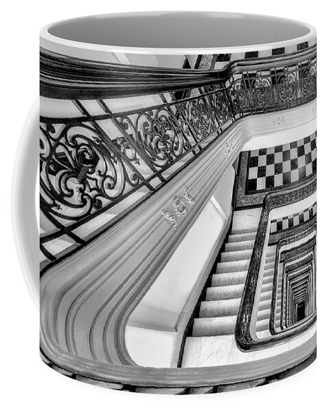Staircase Coffee Mug featuring the photograph NYC Beaux-Arts Exquisite Staircase by Susan Candelario