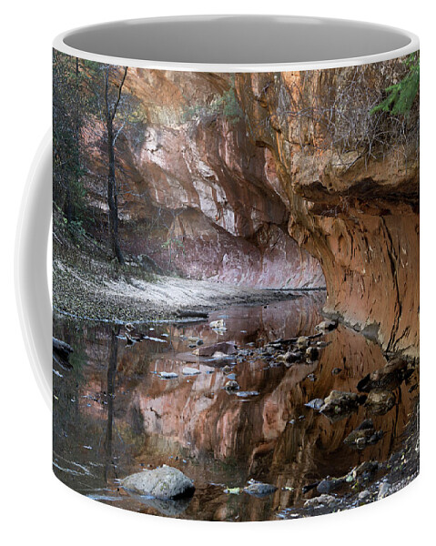 Southwest Coffee Mug featuring the photograph Oak Creek Reflections - Sedona, AZ by Sandra Bronstein