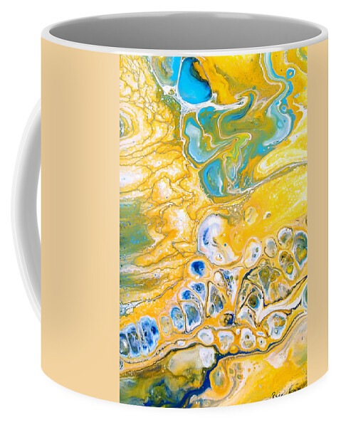  Coffee Mug featuring the painting Oasis by Rein Nomm