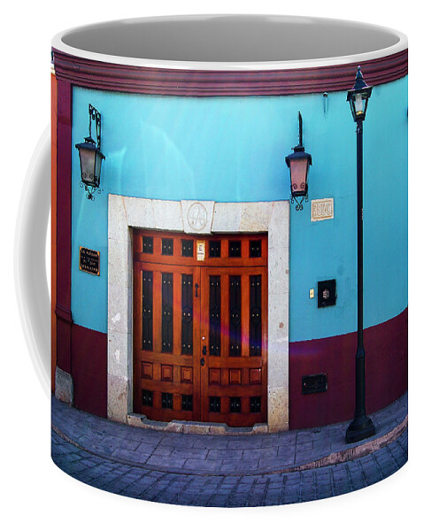 Oaxaca Coffee Mug featuring the photograph Oaxaca Facade by William Scott Koenig