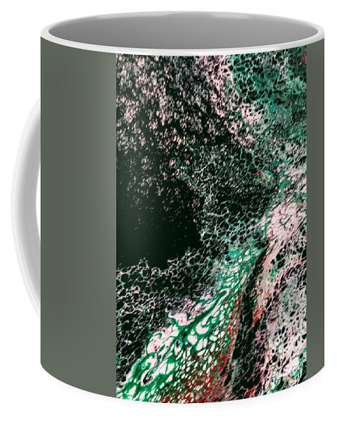 Ocean Coffee Mug featuring the painting Ocean Blast by Anna Adams