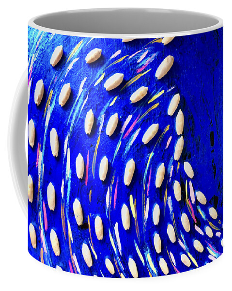 Coquillage Coffee Mug featuring the painting Ocean de Coquillages by Medge Jaspan