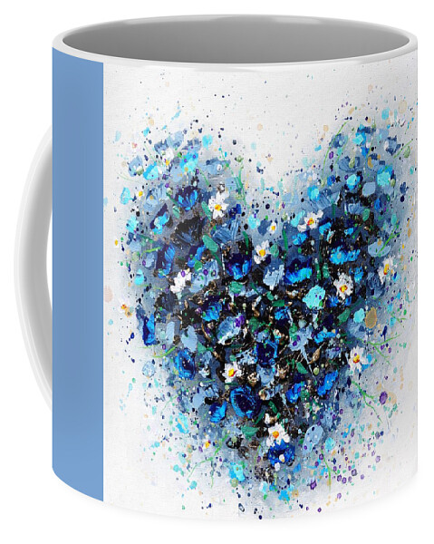 Heart Coffee Mug featuring the painting Ocean of Love by Amanda Dagg
