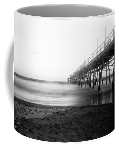 Fishing Coffee Mug featuring the photograph Oceanic Fishing Pier Atlantic Beach North Carolina by Bob Decker