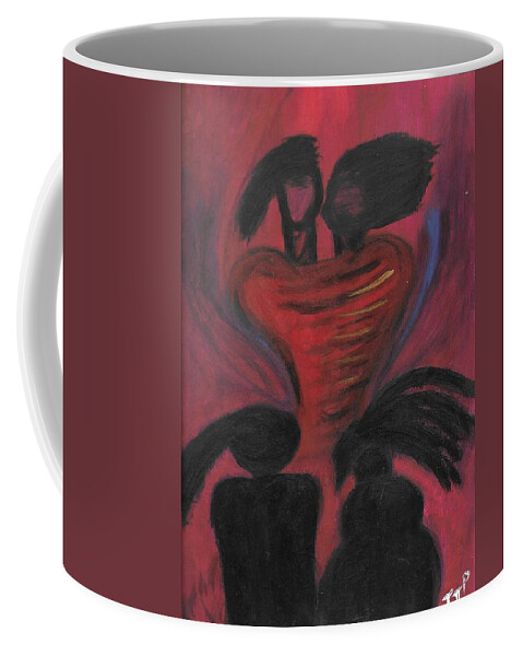 Love Coffee Mug featuring the painting Of Days Gone Bye by Esoteric Gardens KN