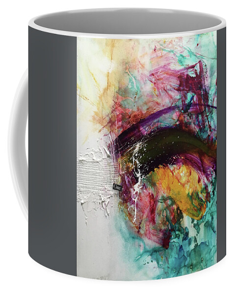 Abstract Art Coffee Mug featuring the painting Of What Becomes by Rodney Frederickson