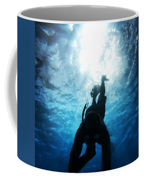 Travel Coffee Mug featuring the photograph Off the Deep End by Devin Wilson