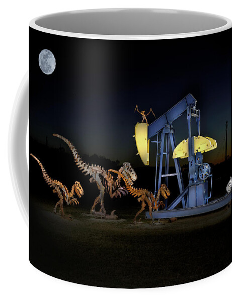 Drilling Coffee Mug featuring the photograph Oil-The Legacy of Time by Steve Templeton