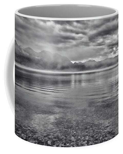 Landscape Coffee Mug featuring the photograph Okanagan Mountain Provincial Park Black and White by Allan Van Gasbeck