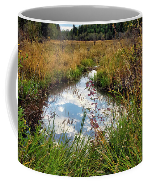 Sky Reflection Coffee Mug featuring the photograph Okanogan Highlands by Dan Eskelson