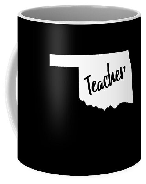 Funny Coffee Mug featuring the digital art Oklahoma Teacher by Flippin Sweet Gear