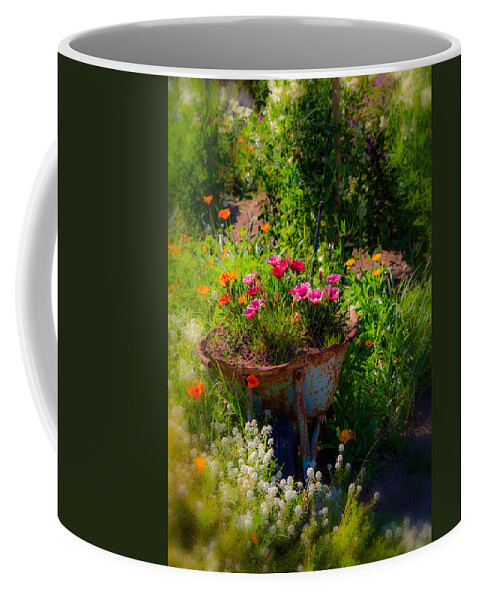 Flowers Coffee Mug featuring the photograph Ol' Flower Barrow by Mike-Hope by Michael Hope