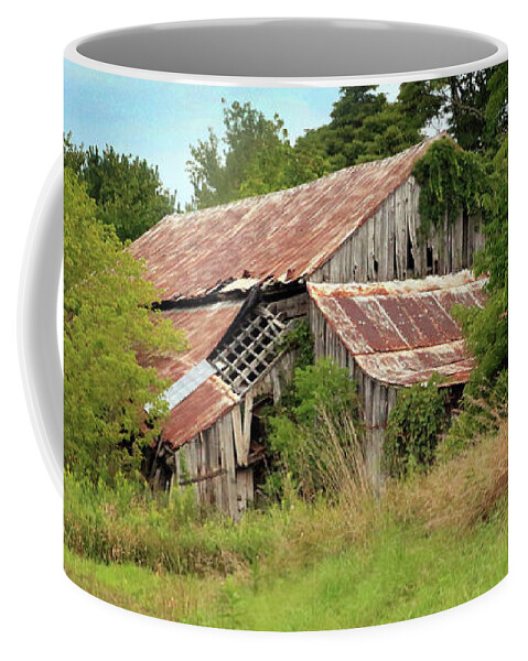 Old Barn Coffee Mug featuring the photograph Old Barn by Angela Murdock