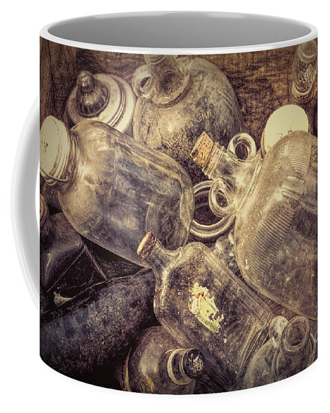 Bottles Coffee Mug featuring the photograph Old Bottles by George Robinson