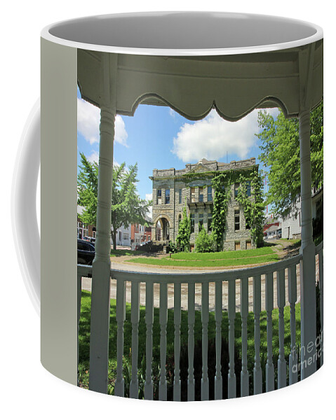 Town Hall Coffee Mug featuring the photograph Old City Hall Port Clinton Ohio 6634 by Jack Schultz